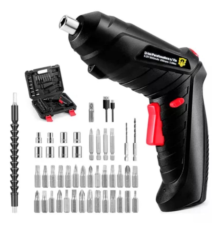 Kit Destornillador Eléctrico Con Brocas
